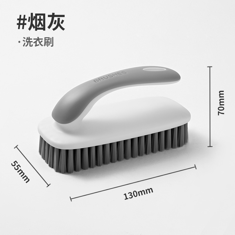 Laundry Stain Brush with 2X Shoe Scrubbing and Ergonomic Grip Multi Purpose Cleaning Tool for Fabric Clothes Bathroom Supplies: Pink