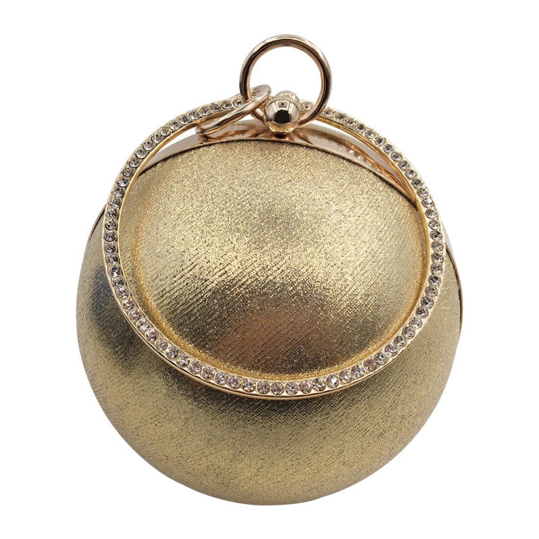 Vrouwen Mode Avondtasje Goud Zilver Pailletten Dames Handtas Beroemde Vrouwen Clutch Bag Kleine Ronde Ketting Schoudertassen: Goud