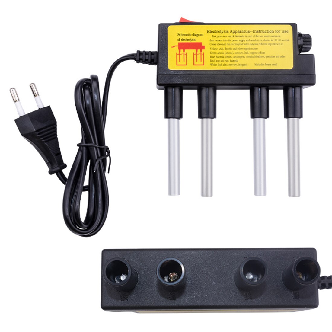 Enchufe europeo TDS prueba de electrolizador de agua/electrólisis de herramientas de agua 110V-250V