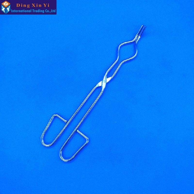 Pinzas de crisol de 25CM, proceso de chapado de cromo, laboratorio con las pinzas de crisol