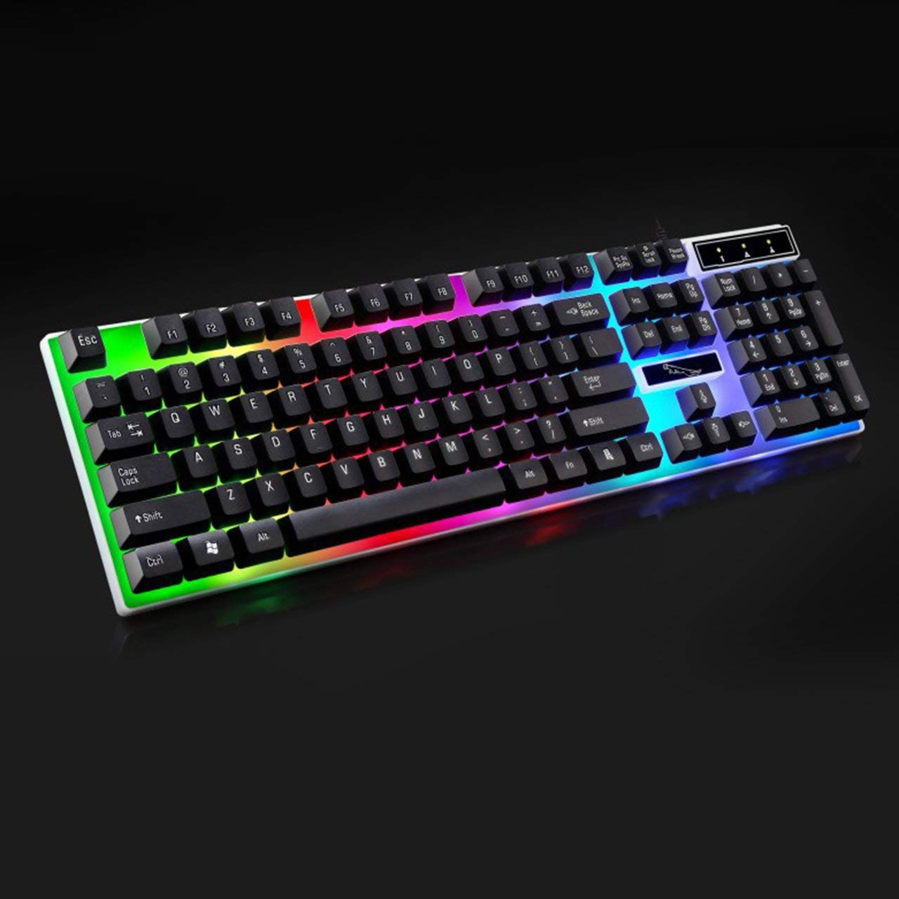 G21 USB Wired Mechanical Suspended Keyboard led Colorful Backlight Gaming Keyboard Waterproof for PC Computer Gamer OD