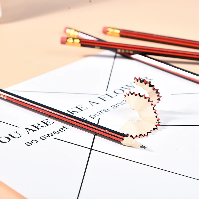 30/50/100 Teile/los Skizze Bleistift Holz Blei Bleistifte HB Bleistift Mit Radiergummi freundlicher Zeichnung Bleistift Schule schriftlich Schreibwaren