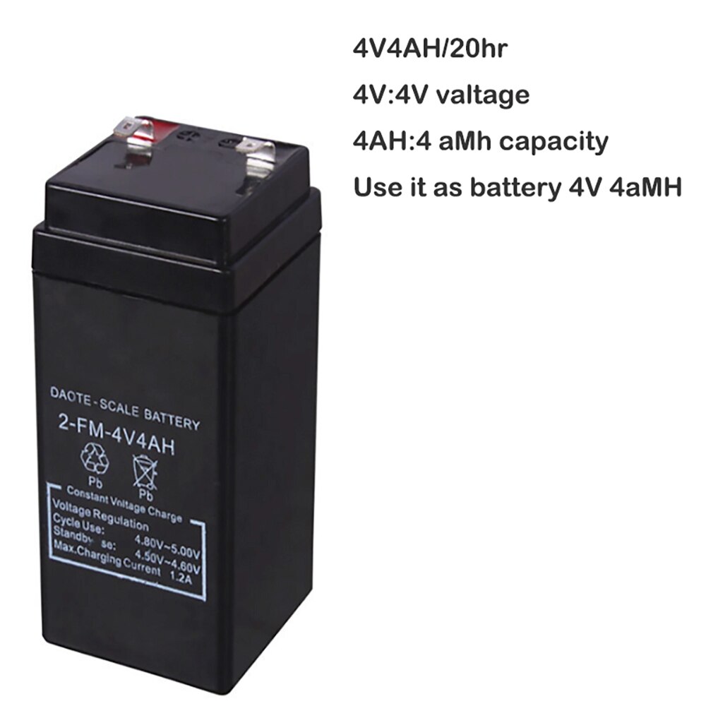 4V4AH Storage Battery 4V 4Ah 4000mAH For Children Toy Car LED Lighting Electronic Scale Rechargeable Accumulator