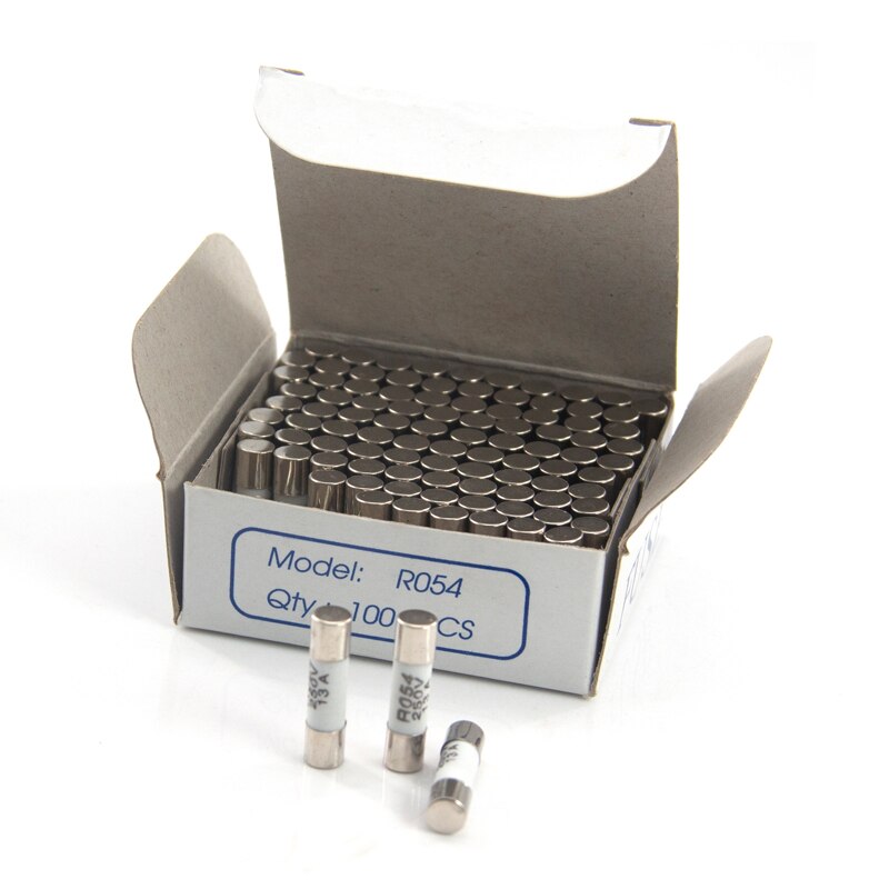 100Pcs 5x20mm RO54 5x25mm RO55 Quick Blow Glass Tube Fuse Assorted Kits Fast-blow Glass Fuses Din Rail Terminal Block Fuse