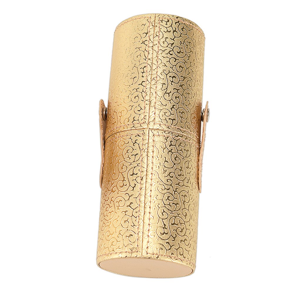 Makeup børster holder organizer case børste pu læder penholder opbevaring kosmetik taske make up værktøjer