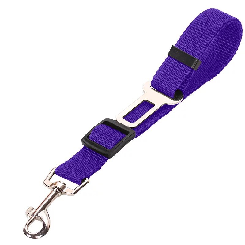 1Pc Huisdieren Honden Katten Puppy Car Seat Veiligheid Belt Verstelbare Harnas Reizen Riem Lood Voertuig Hond Veiligheidsgordel Dierbenodigdheden LCL02: Purple