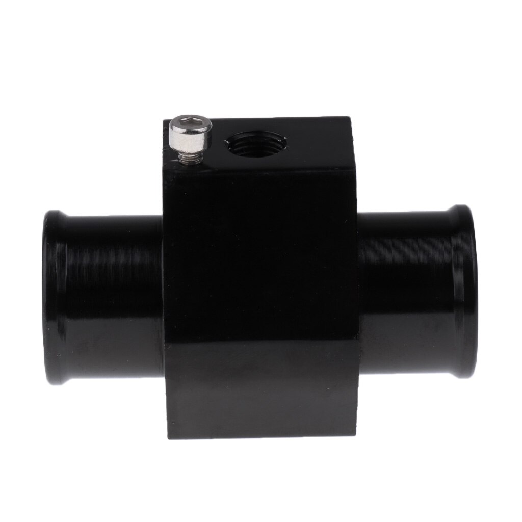 Universal Aluminium Water Temperatuur Temp Sensor Gauge Joint Pipe Radiator Slang Adapter 24 Mm Zwart