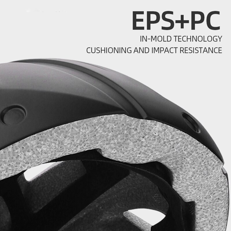 GUB-casco de bicicleta de carretera para hombre y mujer, con luz trasera integrada, gafas de seguridad, equipo de ciclismo