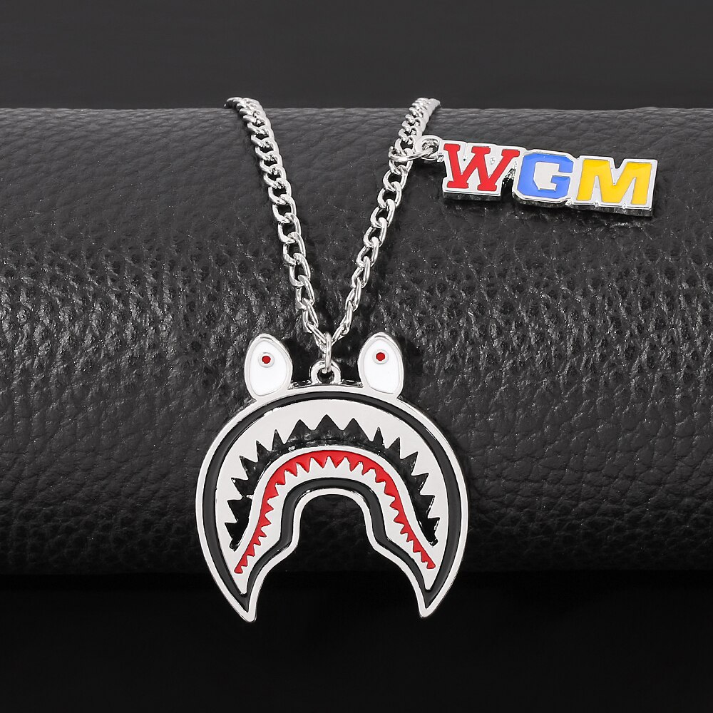 Shark Wgm Hanger Ketting Voor Man Vrouwen: silver