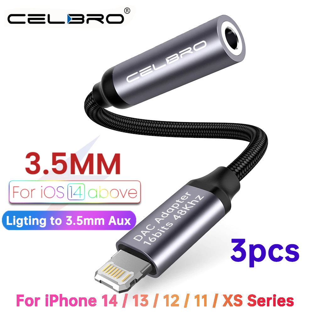 Für iPhone 14 13 L bis 3,5 mm Aux-Audiokabel für iOS 15 für iPhone auf 3 5 mm Kopfhöreranschluss-Adapter für iPhone 12 11 XS XR 8