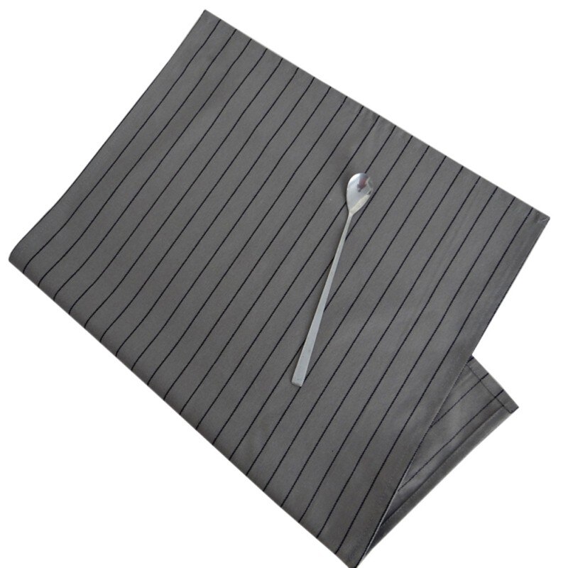 2 stuks servetten van puur katoen, klassieke grijze serie