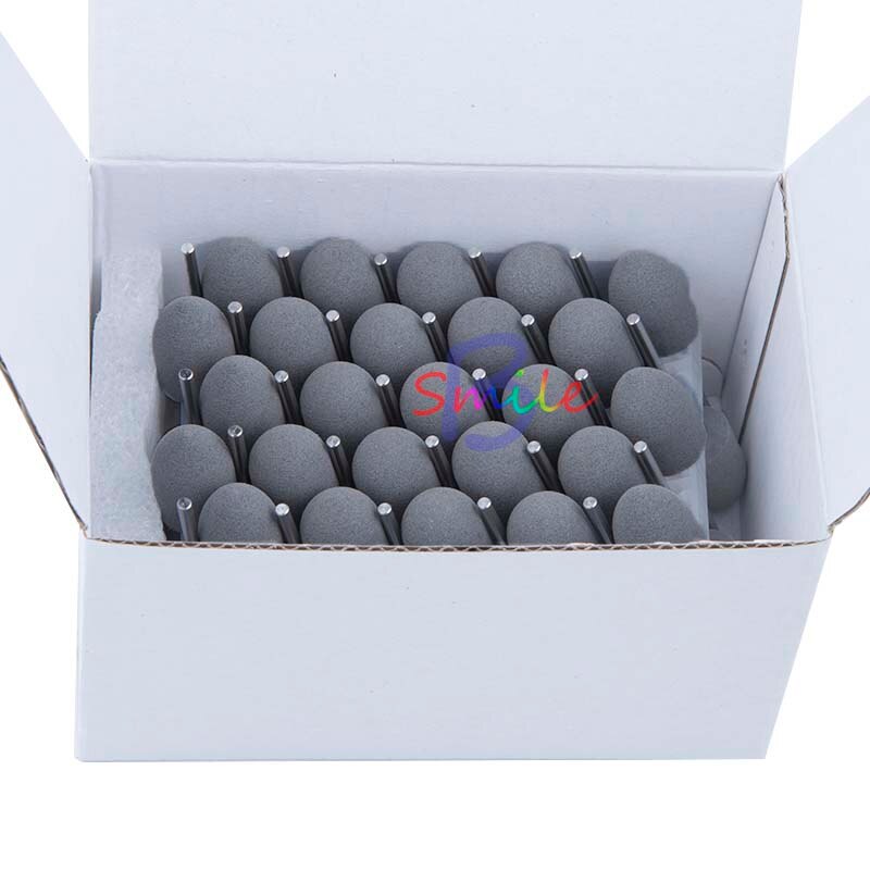 50Pcs Gary Siliconen Rubber Dental Polijsten Polijstmachine Slijpmachines Nail Boren Voor Elektrische Manicure En Orale Polijsten Burs