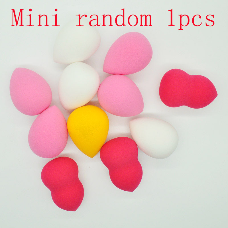 Éponge de maquillage bouffante de poudre, 4 pièces, sèche et humide, boule cosmétique de beauté, fond de teint, bouffante de poudre, coupe biseautée, outils