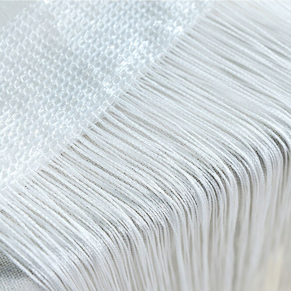 Straight curtain String Curtains Patio Net Fringe for Door Fly Screen Windows Divider Cut To Size