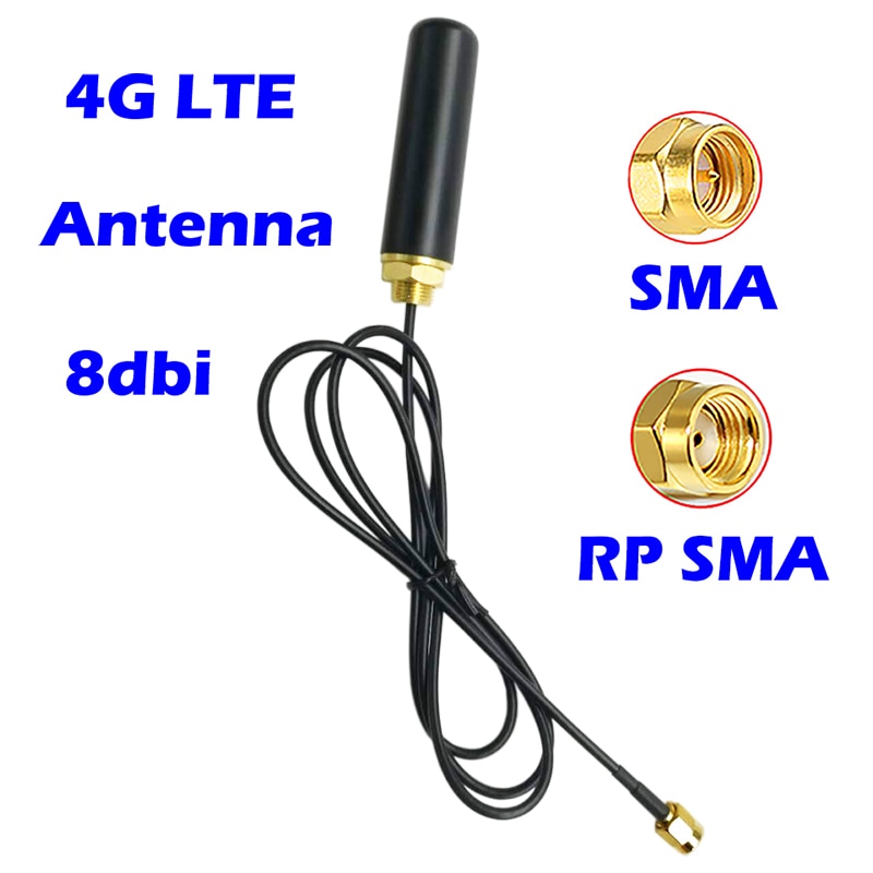 4G LTE Outdoor Waterproof Antenna 2G 3G GSM External SMA Male Inner Needle Aerial For Security System Gate-Way M2M RTU Lorawan