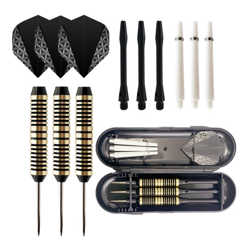 Steel Tip Darts Set-Professionele 24 Gram Darts W/Aluminium Assen Messing Vat