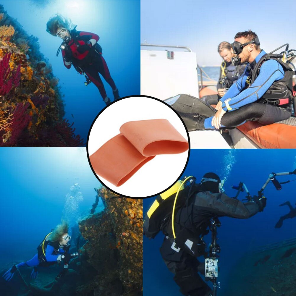 Duiken Pols Seals Duiken Pak Manchet Houder Rubber Wetsuit Manchet Tie Loops Tie Bands Voor Duiken Scuba 1 Paar