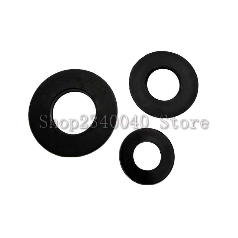 250pcs Nylon Rubber Flat Ring Plain Repair Washer Gasket Assortment Kits M2 M2.5 M3 M4 M5 M6 M8 Nylon Washer Flat Spacer Washer