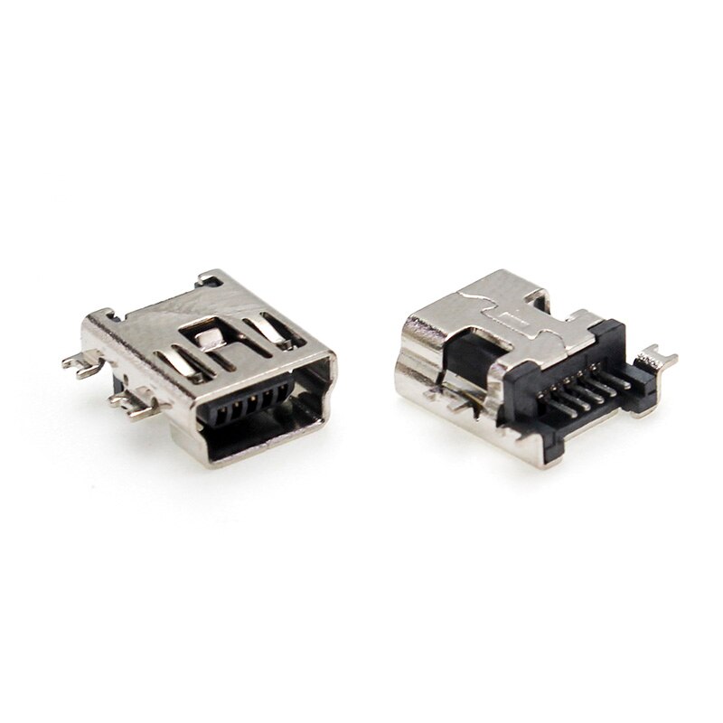 10-50 Teile/los SMD 5P Mini USB buchse Mini usb-schnittstelle Hülse 4 füße ausgesetzt