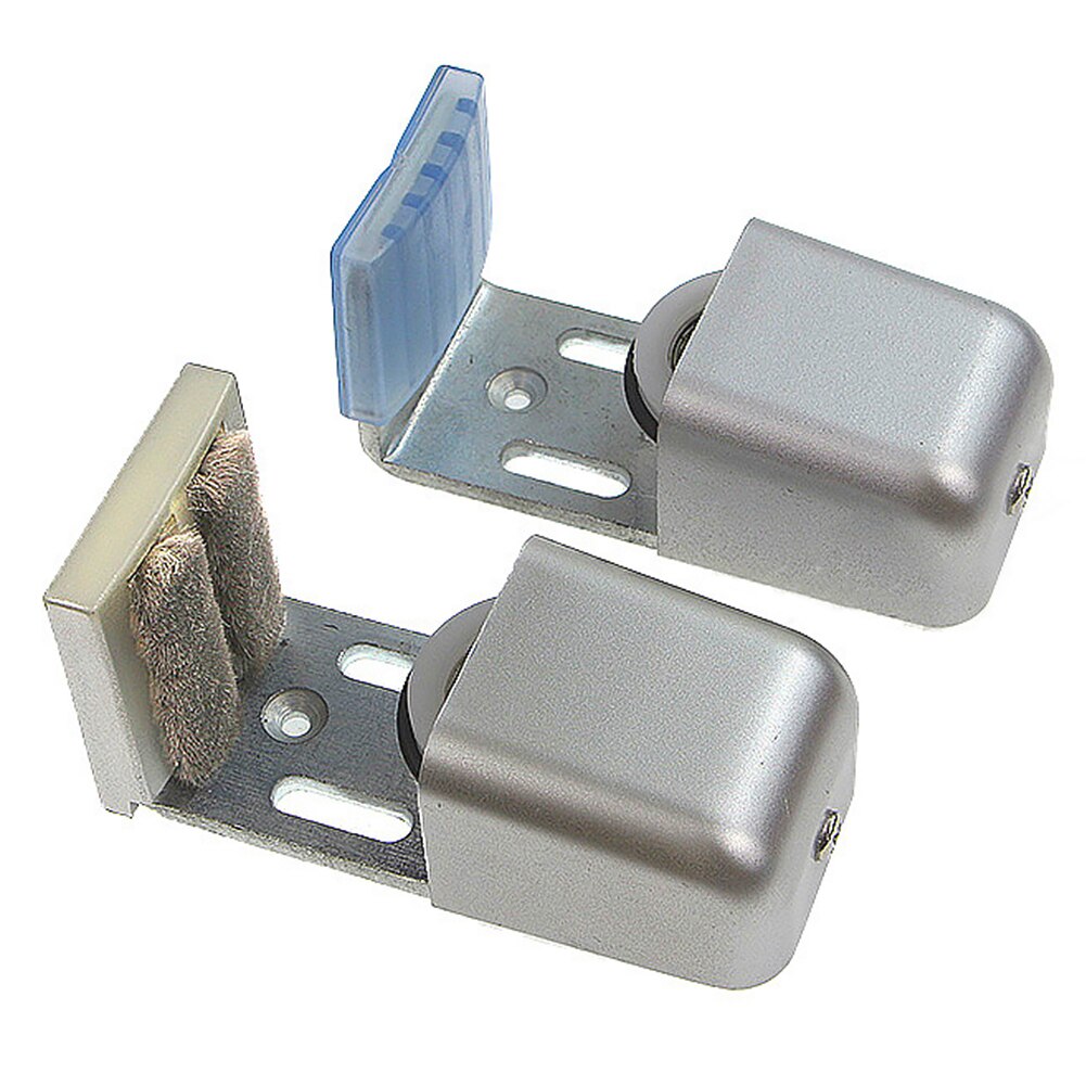 Steel Slotting Sliding Door Track Floor Guide Adjustable Length Bottom Mini Barn Hardware Automatic Anti Swinging Home Solid