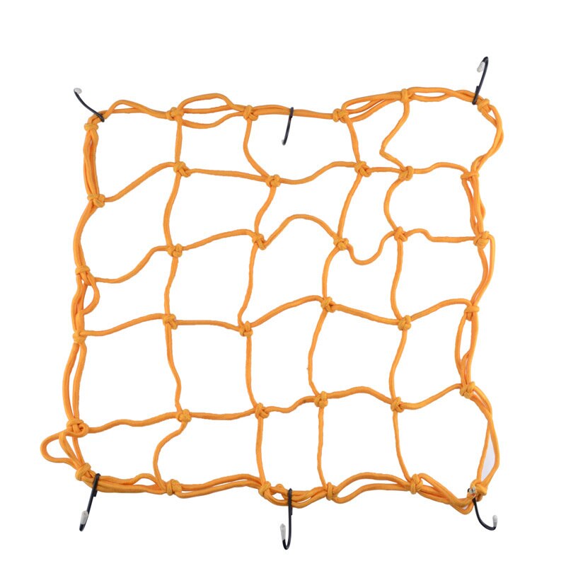 40*40cm capacete da motocicleta bungee bagagem hold capacete universal malha de armazenamento tanque combustível bagagem malha web bike 6 ganchos segurar para baixo