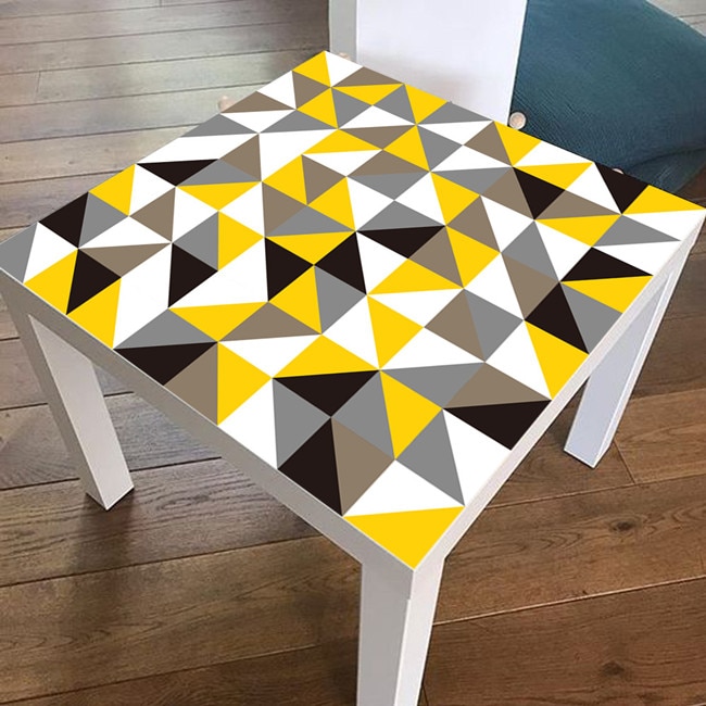 55*55cm härliga gris pvc bord klistermärken för café bar självhäftande gör-det-själv skrivbord renovering dekal vattentät duk överdrag dekor: Lk009