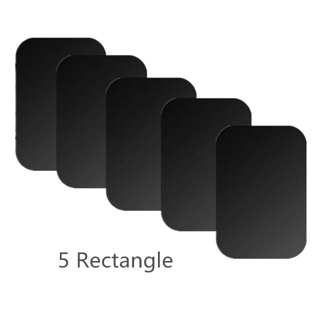 Syrinx Metall Platte Magnet Handy, Mobiltelefon Ständer Universal- Ersatz Metall Platte Bausatz Mit Klebstoff Für magnetisch Wagen montieren praktisch Halfter: 5Rechteck