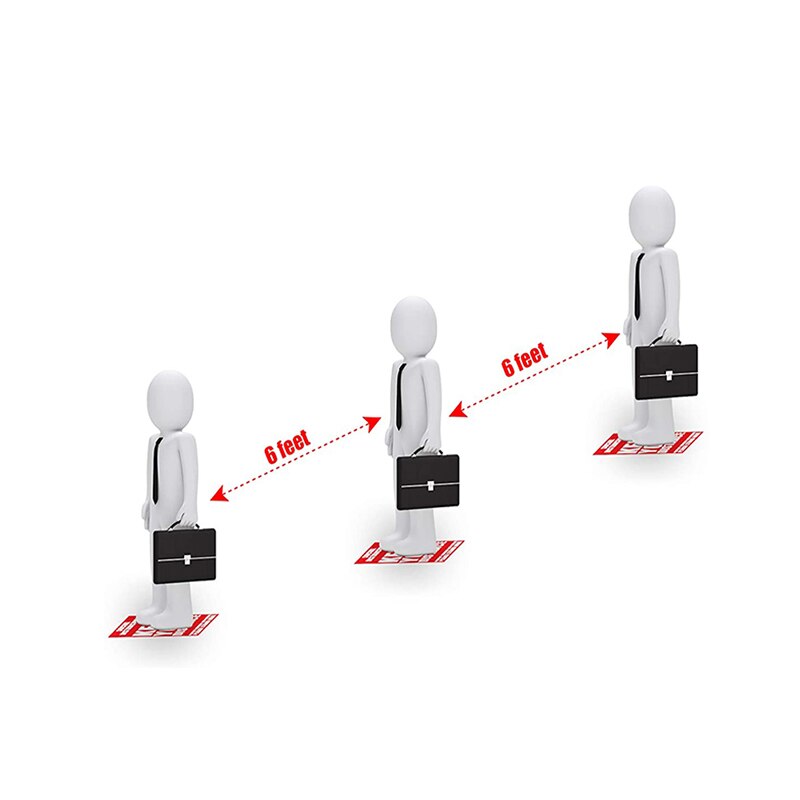 Safety Warning Sticker Keep Your Distance Caution Decal for Public Occassion Market Mall JHP-Best