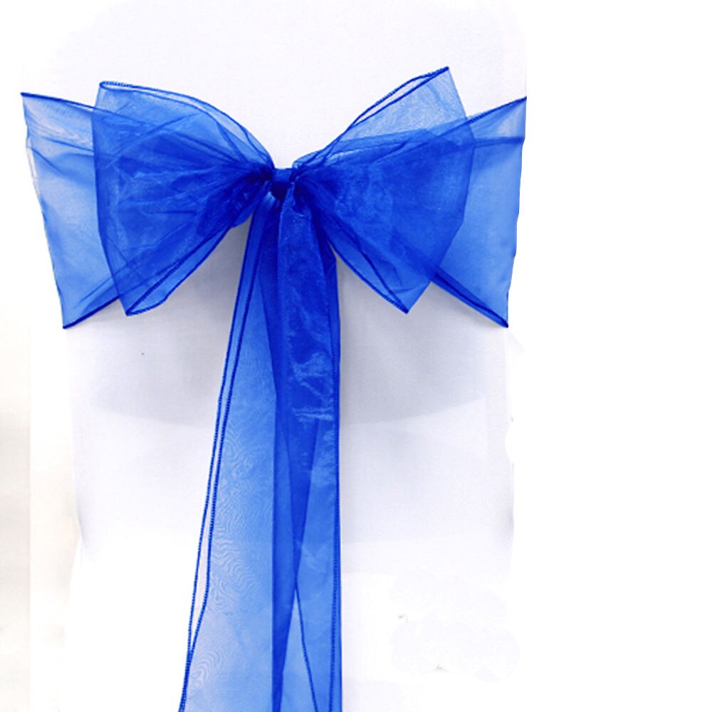 Effen Stoel Terug Garen Stoel Sjerpen Bruiloft Organza Sjerpen Terug Garen Voor Stoelen Bruiloft Stoel Decoratie Hotel Decor: 16