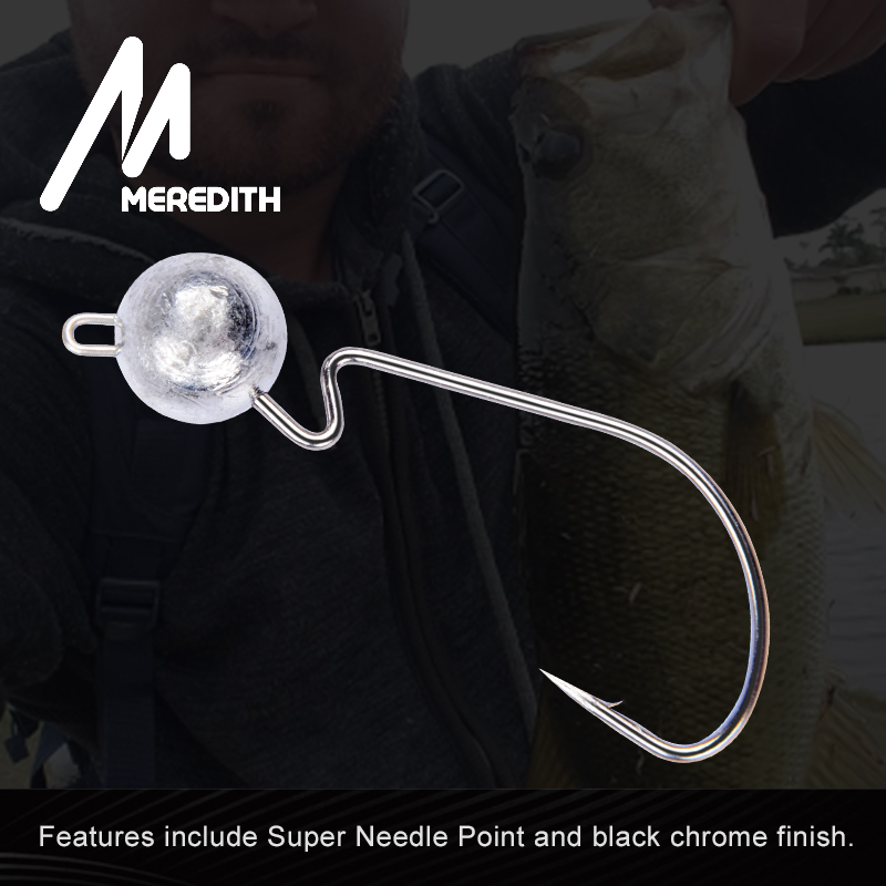 MEREDITH-anzuelos de pesca Jigging, 10 unids/lote, 3,5g, 5g, 7g, 10g, 14g