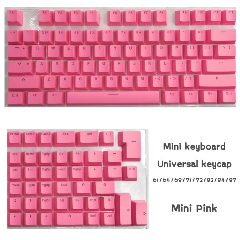 PBT Translucent Backlight Keycaps 118 Keys Mechanical Keyboard Key Cap Double Shot Key Cap For Mini keyboard Cherry MX