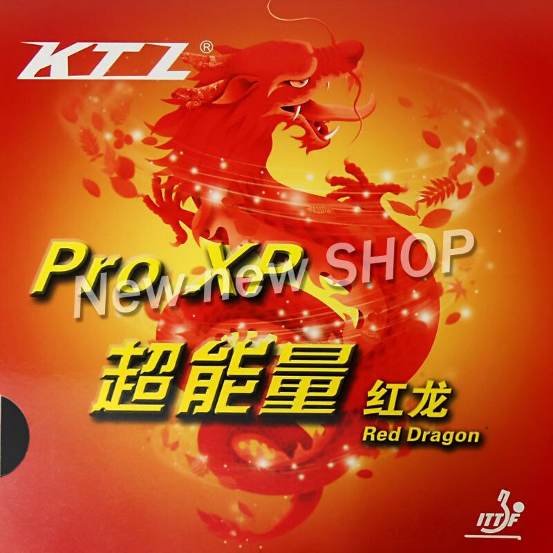 KTL Pro XP Red-Dragon Pips-in Table Tennis PingPong Rubber With Sponge