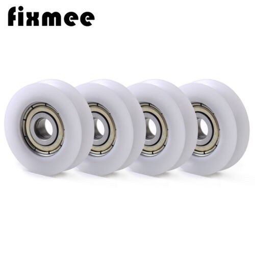 8*30*10mm de plástico de Nylon Embedded 608 rodamiento de bolitas del surco de U Polea guía