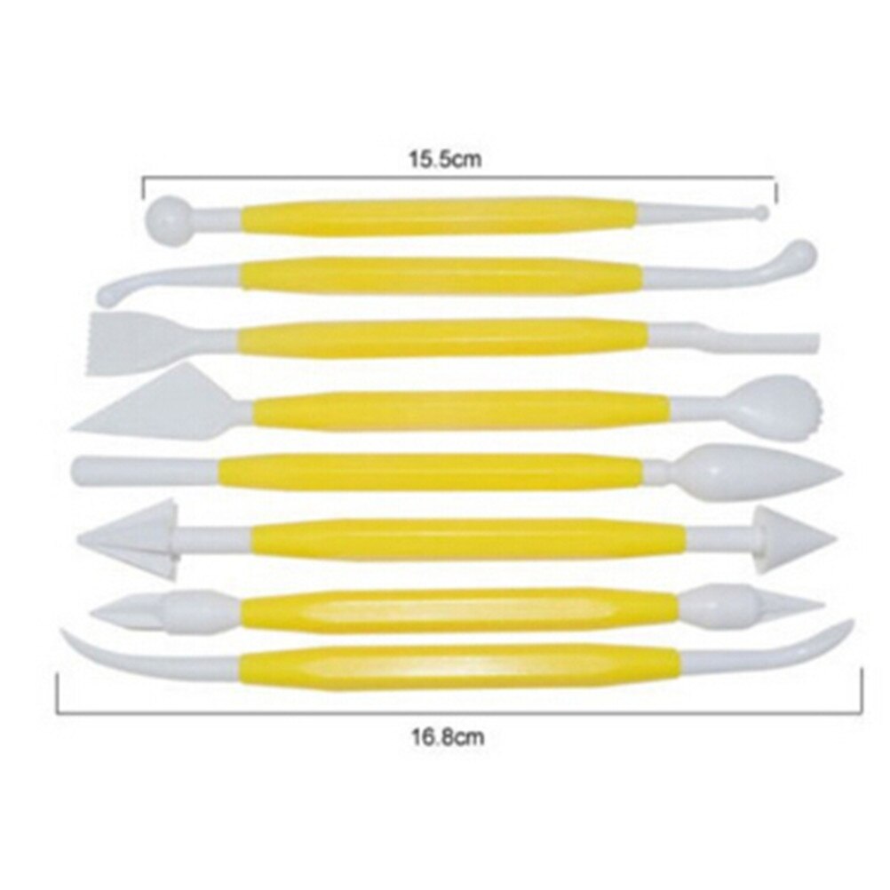 8 pz/set di Plastica di Clay Sculpting Set Cera Intagliare Strumenti Ceramica Intagliare Scultura Shaper Strumenti di Modellazione di Argilla del Polimero