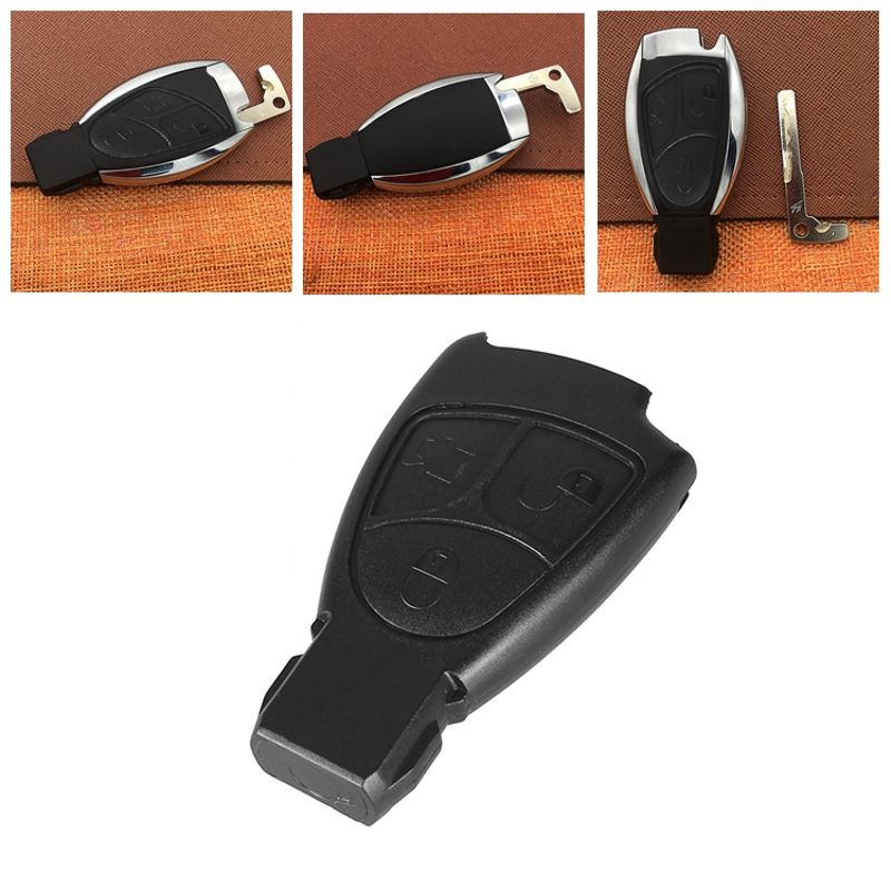 3 Buttons Replacement Remote Key Fob Case for mercedes benz C E ML Class Alarm Cover Car Key Shell
