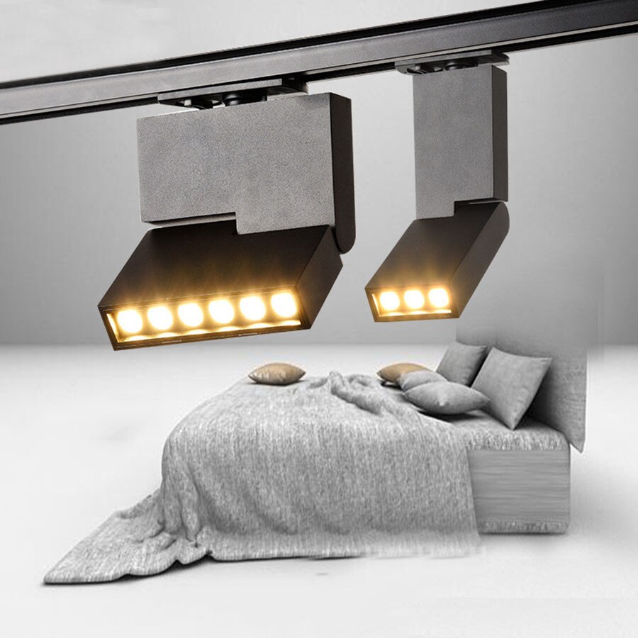 Thrisdar Persoonlijkheid Creatieve led spoor licht 6 W 12 W Nordic LED spotlight Kledingwinkel Bar Tentoonstelling Spoor Spotlight lamp