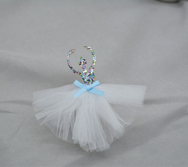 4 stks/partij 9.5x7.5 cm Kant rok ballet meisjes Applicaties Voor kinderen haar accessoires en DIY Kid patches: 3