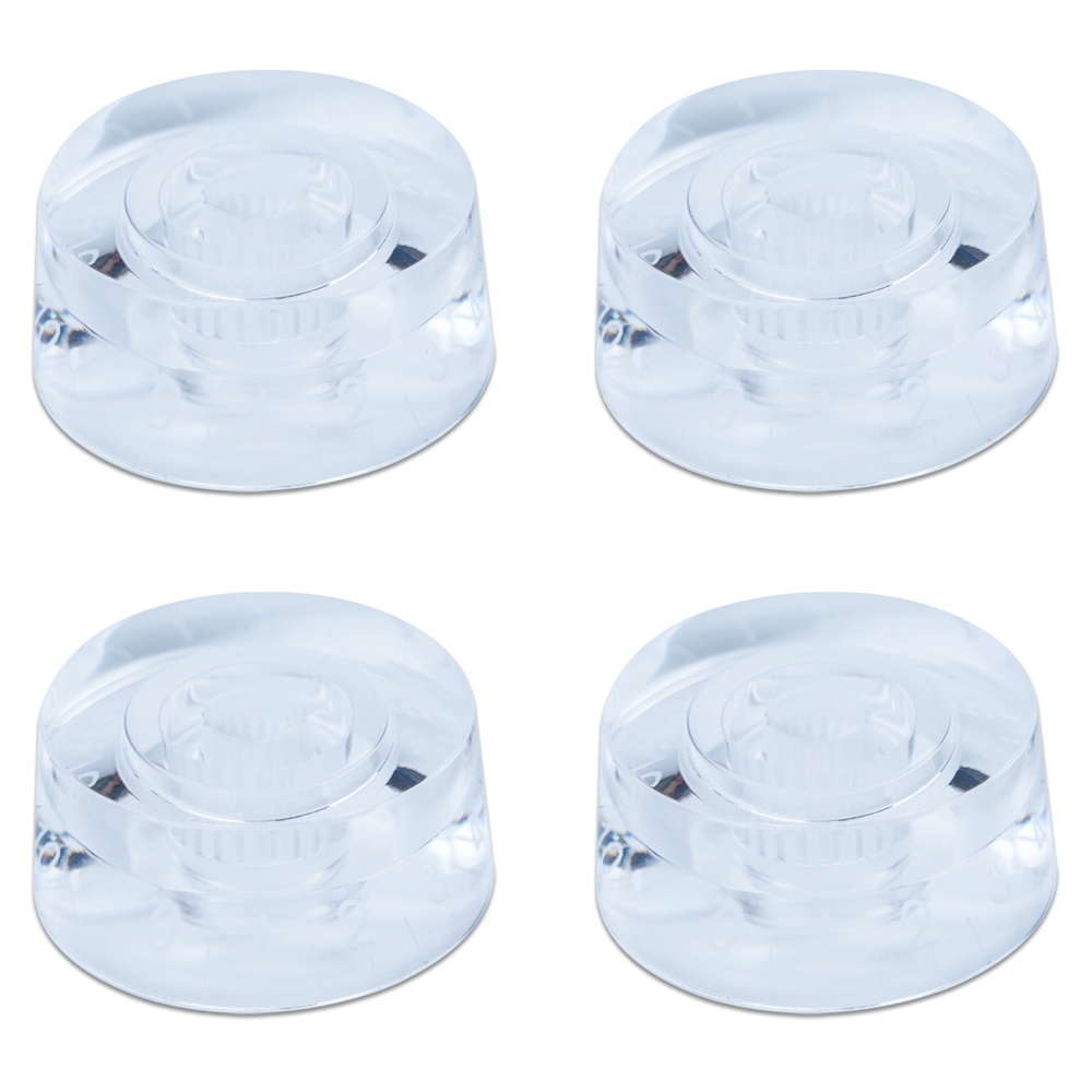 4 stk. guitar volumenknapper top hat knapper hastighed volumen tonepedal kontrolknapper til elektrisk guitar bas 29 farver: Marine blå