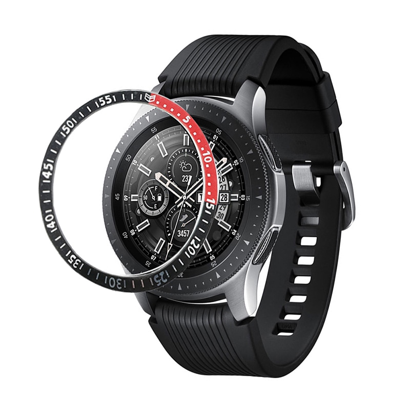 46Mm Anti-Kras Metalen Smart Horloge Bezel Ring Voor Samsung Galaxy Horloge Gear S3 Frontier En Classicadhesive Cover vervanging