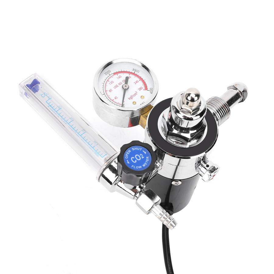 WX-120 G5/8 (CGA 580) CO2 Regulator Gauge Pressure Reducer Chinese Plug 220V Regulator Regulator