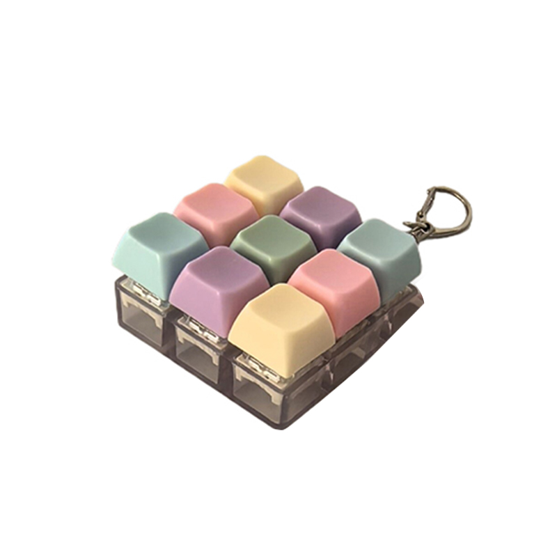 Finger Tastatur Kappen Spielzeug 1/4/5/9 Tasten Mechanische Tastatur Achse Tester Geschmack Keycap Schlüsselbund Tastatur Schlüsselbund Spielzeug: khaki