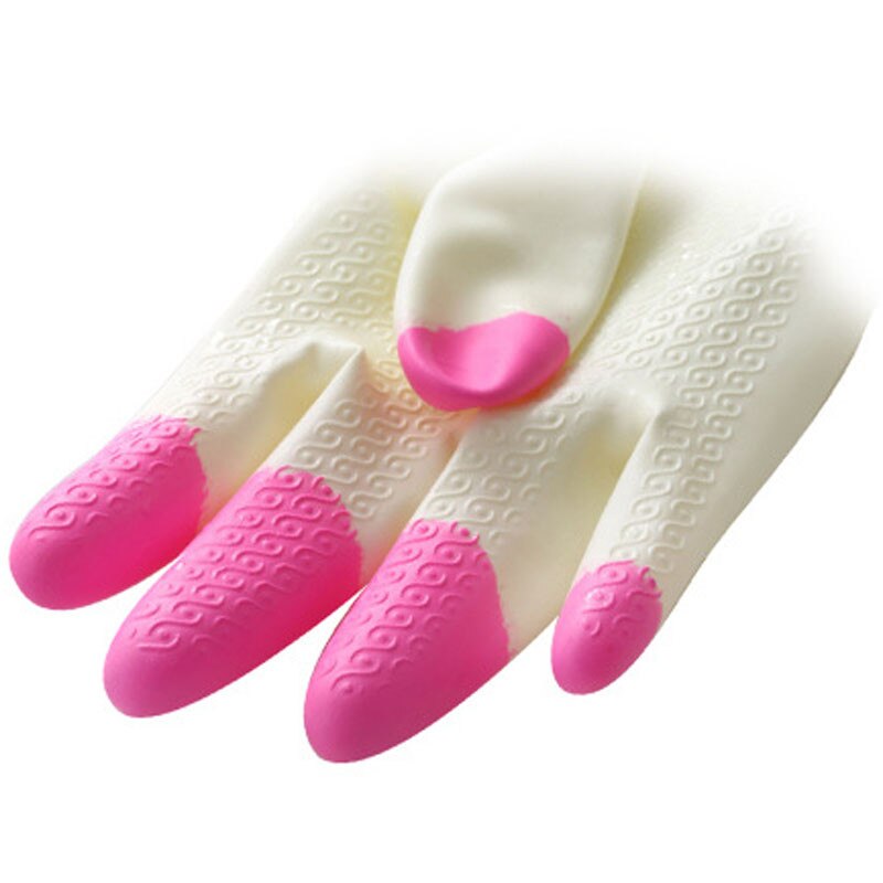 Guantes de látex de manga larga para lavar platos, lavar platos, limpieza de la casa, impermeable, para el hogar, 36au4, 1 par