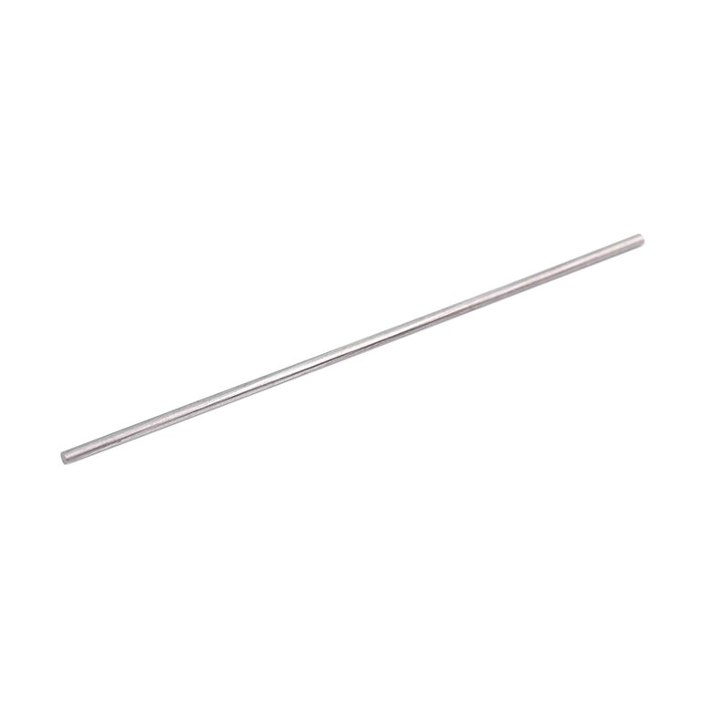 -20pcs 50mm x 1mm Zilver Tone Roestvrij Staal Transmissie Ronde Staaf