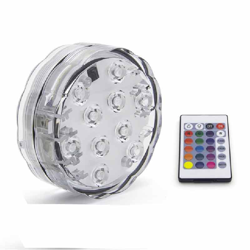 IP68 Waterdicht Zwembad Licht Rgb Led Kleurrijke Onderwater Verlichting Vijver Dompelpompen Lamp Voor Bruiloft Feest: 1 Remote 1 Light