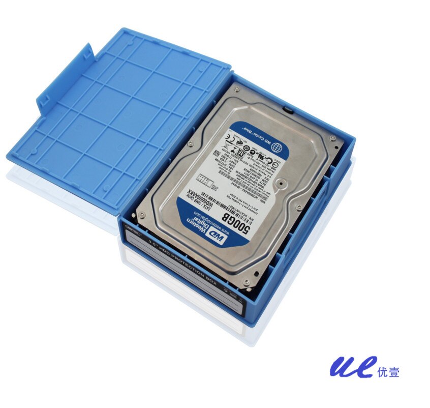 Caixa de proteção hdd de novo design, caso protetor de disco rígido de 3.5 "ide sata gabinete hdd com função à prova de choque