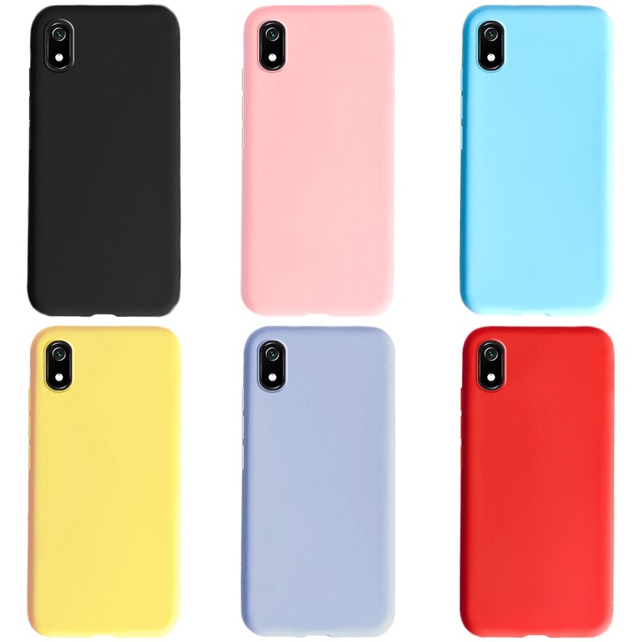 per Il caso di Xiaomi Redmi 9A Nero Opaco Della Copertura Del silicone Molle di TPU Casi Della Copertura Posteriore per Xiomi Xiaomi Redmi 9A 9 UN A9 Redmi9A Cassa Del Telefono