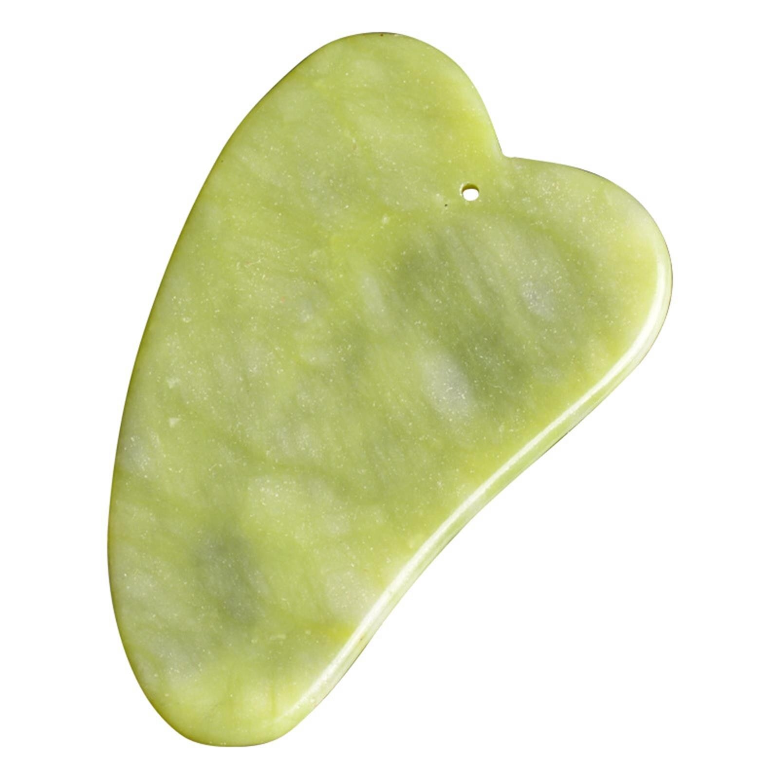 Natuurlijke Jade Gezicht Stimulator Gua Sha Schraper Board Gezicht Guasha Meridiaan Spier Ontspanning Huid Lifting Gezicht Dunne Gouache Schraper