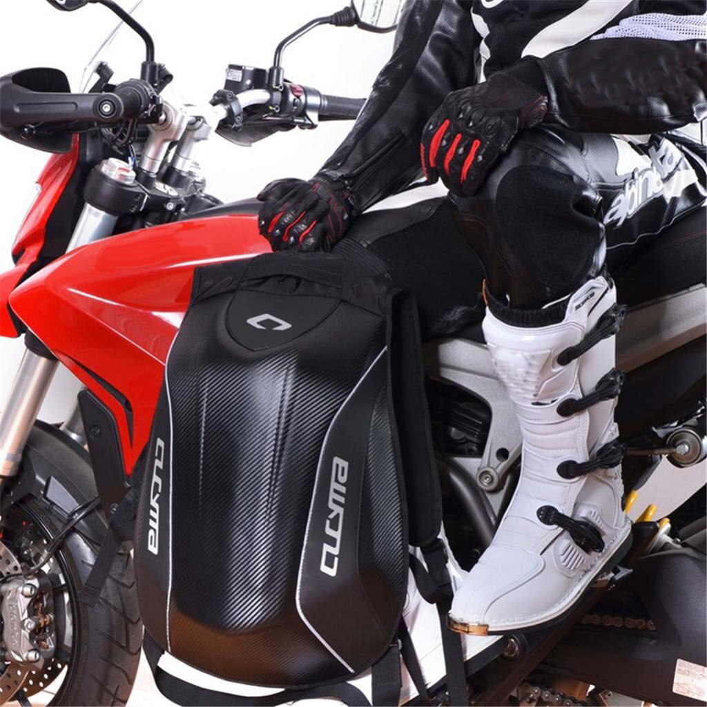 Motorcycle Backpack Hard Shell Air Flow Track Riding No Drag Back Pack