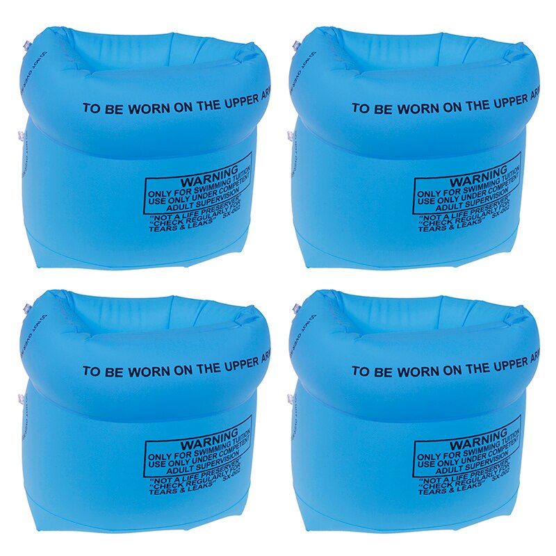 2 paires (4 pièces) Portable PVC Gonflable Brassards Aide Enfants Flotteurs anneaux De Natation Brassards Gonflables De Bain de Sécurité Anneaux D'eau
