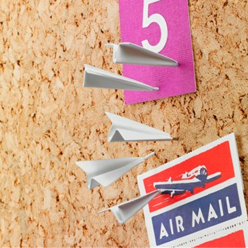 6pcs/Set Plane Pushpin 3D Aircraft Pushpin Message Board Cork Thumbtack Airplane Push Pin Office Home Supplies